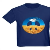 Cafepress - mir u Ukrajini Kids majica - Dječja tamna majica