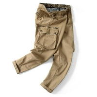 Muške teretne hlače Multi-džepno-casual casual modne vitke modne pantalone joggers dukseri plus veličina
