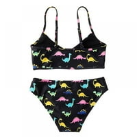 TODDLER Baby Girls Ljetni kupaći kostimi bez rukava s rukavima od dvije komada Beach Bikini Brzo suho kupalište odijelo