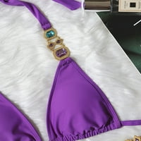 Kupaći za žene Ljetni klirens Bikini set čvrsti push-up kupaći kostimi Kristalno odjeća za plažu