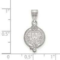 Sterling Silver RH-pobeđeni Logoart Fordham University Srednji privjesak; za odrasle i tinejdžere; Za