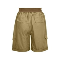 XYSAQA Ženski planinarski teretni kratke hlače Ljeto casual multi džep na otvorenom kratkim za žene lagane elastične visoke struk Bermuda šorc