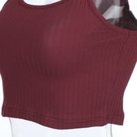 Novo ženski čipkani spremnik prsluk vrh Modni ženski čvrsti spremnik Torp prsluk s ramena Halter bluza
