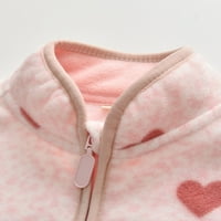Djevojke toddlera Tanka jakna od flisa crtane proljetne djevojčice Dječji dječaci kaputi za djecu ružičasta 1t