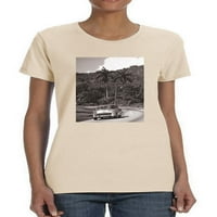 Vintage automobil na cestovnim majicama - dizajnira se, ženski 3x-veliki