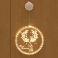 Zerlice za zavjese za Windows Božićni svjetlovi Stezaljke LED neto izgled crvene sobe INS Creative Window