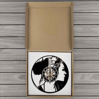Muzika Vinyl Record Wall Clock -Music Djevojka Vinilni zidni sat - Vinilni sat - Dnevna soba Zidni dekor - jedinstveni pokloni za ljubitelju muzike