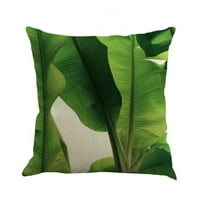 Dekorativni jastuk za bacanje tropsko zeleno listovi za vez podne jastuk za kauč poliesterski jastuk