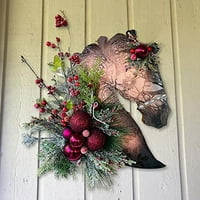 Dan zahvalnosti Drvena vješalica za konja Božićna haljina Konjska haljina Drvena vješalica Način zidne