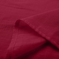 Pamučne majice za ženske majice za žene Čvrsto kolor ženske bluze vrhovi poduzeća casual majica čišćenje