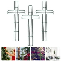 Metalna žica u obliku križnog oblikovanog vijenca okvira vjerske crkve