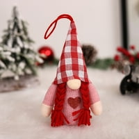 Loopsun božićni ukrasi veseli božićni ukras srčani par svijetli rudolph patuljački lučki gnome ukrasi