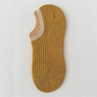 Ediodpoh ženske plitke izrezane ljetne čarape za žene za žene ženske papuče s čarapama žuta jedna veličina