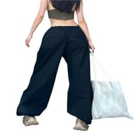 Eyicmarn ženske ležerne hlače s elastičnom strukom, labavom verzijom Proljetna odjeća za crtanje