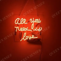 Queen Sense 14 Sve što trebate je ljubav neon potpisuje akril sa dimmer man pećinom ručno rađenim neonskom