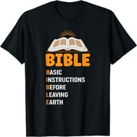 Bože voli smiješnu vjersku Biblijsku majicu crna 4x-velika