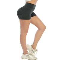 Žene visokog struka joge tajice teksturirani gumni kontrolni guzica dizalica plijen kratke hlače vježbanje