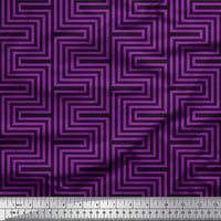 SOIMOI poliester Crepe Trk za tkaninu i spiralno geometrijsko otisnuto zanatsko tkanina od dvorišta široko