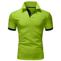 Yuwull muški casual sceni za spajanje kratkih rukava s kratkim rukavima Slim Fit Solid Color T majica