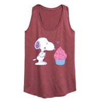 Kikiriki - Snoopy Cupcake za srce - Ženski trkački rezervoar