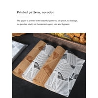 Perchament pečenje papirnih listova od masti nepropusna sendvič jastučići na papiru Francuski pomfrit Prženi pileći pečenje papira
