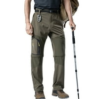 Muška hlače Prodaja muške rastezanje planinarenja Brzim sušenjem više džepa odvojive pantalone zelena
