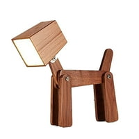 Drveni punjivi prijenosni oblik stola stola stola noćna lampa, podesivi lijep poklon za djecu
