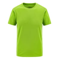 Yubnlvae Muške majice Muška ljetna casual na otvorenom majica Plus size Sport brzo-suho prozračne majice za muškarce za muškarce zelene boje