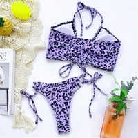 Ociviesr Modne žene V-izrez Print Bikini Push-up jastuk kupaći kostim kupaći odjeću