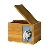 Sprifallbaby PET kremacija BO Wooden Memorial Urn sa okvirom za pse za pse Cat Pepeo čuva poklon sjećanja
