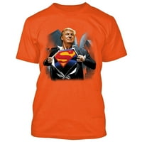 Napravite Ameriku Odlični super Trump Man tiskane majice kratkih rukava s kratkim rukavima meka i udobna