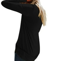 Forestyashe Ženske ležerne majice O-izrez Dugih rukava Top labave majice Bluze Žene majice