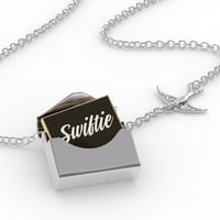 Clatnet ogrlica klasična dizajna Swiftie u srebrnom kovertu Neonblond