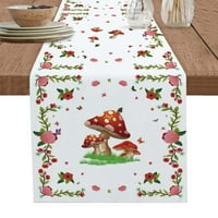 Proljetni cvijet leptir trkač stol luksuzna kuhinja stolni stol za stol za vjenčanje za zabavu pamučna posteljina