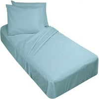 COT posteljini - TC Perfect Kamp plahta za Twin RVS, uski krevet i kreveti za goste - Egipatski pamuk i opremljeni list 4 Duboki džep - svijetlo plava