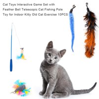 Ankishi mačke igračke interaktivne igre sa perjem zvona teleskopskim mačkama za ribolov na igračku za uzornu mačiću