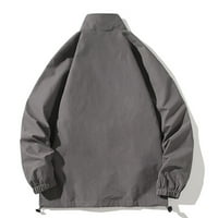 HOT6SL muške jakne za hardshell za zatvaranje patentnih zatvarača casual patchwork zimski slojevi Turtleneck