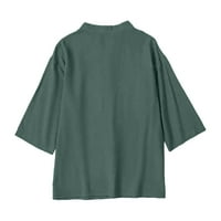 Beppter vrhovi za žene Ljetne vrhove za ženska bluza s rukavima plus veličine tuničke haljine gornje labave fit flared tee