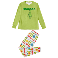 Usklađivanje božićne pidžame Set Božić Grinch Print Baby-Kids-Dečijice-ljubimce veličine Vrh i hlače