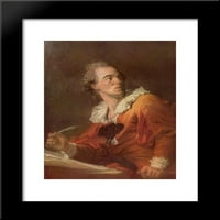 Inspiracija uokvirena umjetnost tisak Jean-Honore Fragonard