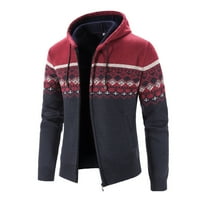 Dydtpe džemperi za muškarce, zimske d plus džemper sa kapuljačom kardigan jakna muški dugi rukavi muški