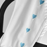 Airpow Clearsance jogger hlače modna ženska ležerna tiskana labava crtač visoki struk dame široke duge hlače bijeli xl
