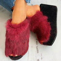 Ženske ženske modne casual peep toe platforme cipele papuče klinove sandale Ženski klizač a