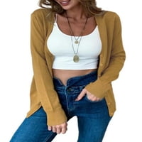 Žene pune boje pletene džempere Basic Chic Knit Cardigan V COSY COSY Loungewear