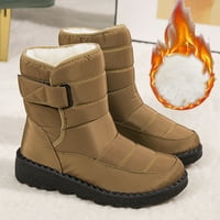 Sngxgn ženske zimske čizme toplo ravne slatke plus veličine udobne cipele sa gležnjače ženskim čizmama