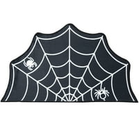 DSSTyles Halloween DoorMat Spider Web uzorak prostirka za vrata, prostirki, trik ili liječenje, unutarnji dekorativni tepih za ukras za Noć vještica