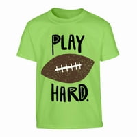Xtrafly Odjeća za mlade Toddler igraju Hard Football Kids Boy Girl Crewneck majica