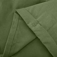 Cleariance Workout Hottove za žene Ležerne prilike pune boje visokih struka Teretne hlače A-line labave široke noge Ležerne hlače Ljeto Rollback Olive Green S