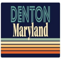Denton Maryland Frižider Magnet Retro Design