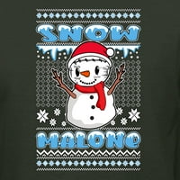 Divlji Bobby, snijeg Malone Snowman Face Tatoo Parodija ružni božićni džemper muškarci grafički tenk,